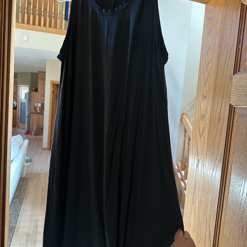 Elegant Slate Blue Just Jill sleveless knot dress L